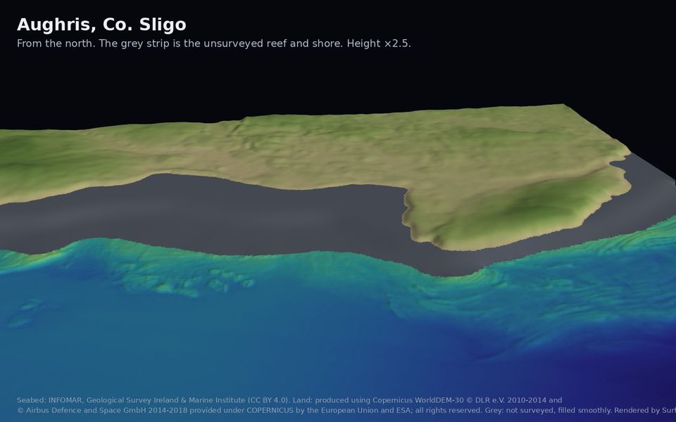 Seabed off Aughris Head in 3D
