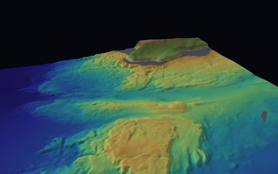 The mouth of Liscannor Bay in 3D